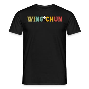 Wing Chun - T-shirt homme - noir - Devant - AI Model Male 178 light (178cm)