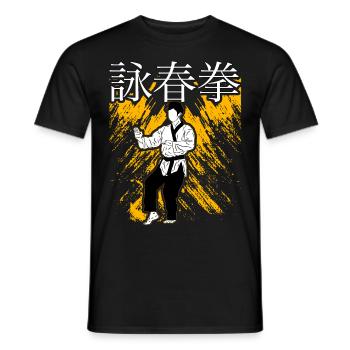 Wing Chun - T-shirt homme - noir - Devant - AI Model Male 178 light (178cm)