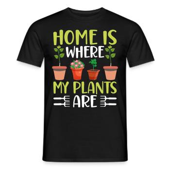 Lustige Zimmerpflanzen-Gärtnerei - Männer T-Shirt - Schwarz - Vorne - AI Model Male 178 light (178cm)