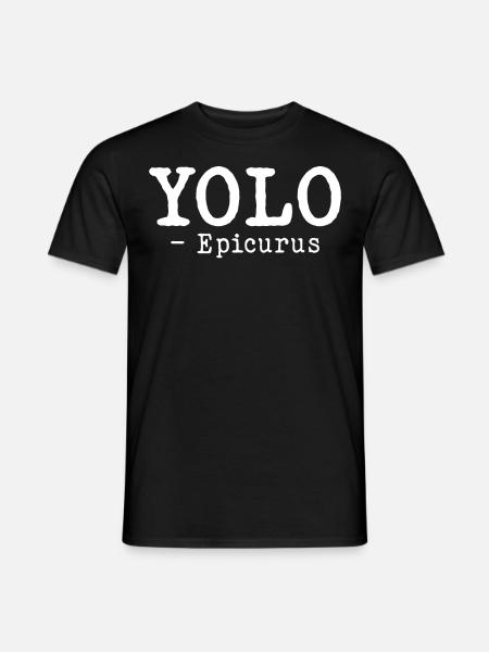 Lustige Philosophie Theorie Griechische Philosophe - Männer T-Shirt - Schwarz