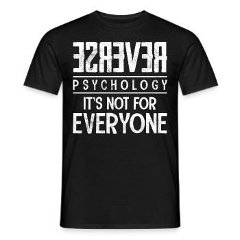 Funny Psychologist Psychologist - Men's T-Shirt - black - Front - AI Model Male 178 light (178cm)