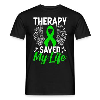 Mental health awareness - Men's T-Shirt - black - Front - AI Model Male 178 light (178cm)