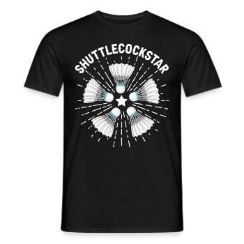 Drôle de joueur de badminton - T-shirt homme - noir - Devant - AI Model Male 178 light (178cm)