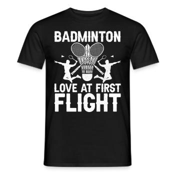 Drôle de joueur de badminton - T-shirt homme - noir - Devant - AI Model Male 178 light (178cm)