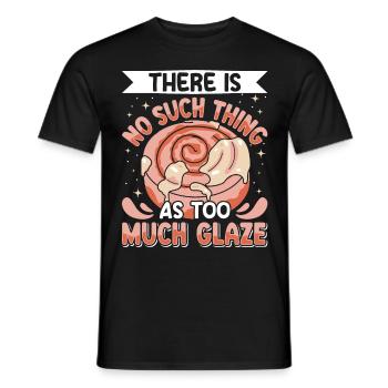 Boulanger brioche à la cannelle - T-shirt homme - noir - Devant - AI Model Male 178 light (178cm)
