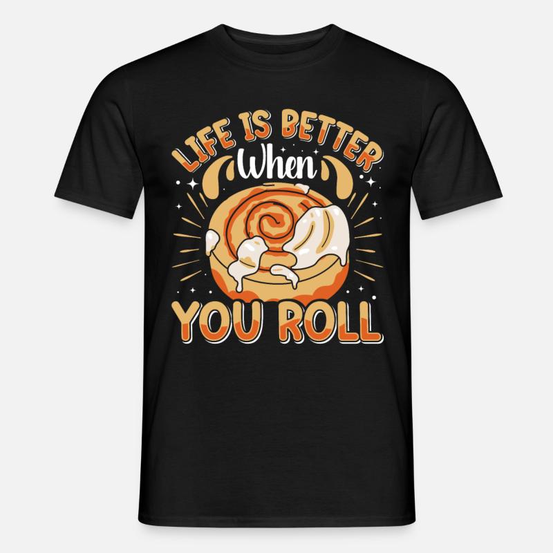 Cinnamon Roll Baker - Men's T-Shirt - black