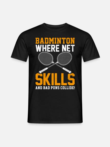 Badminton Players - Men's T-Shirt - black