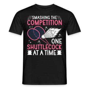 Joueurs de badminton Badminton - T-shirt homme - noir - Devant - AI Model Male 178 light (178cm)