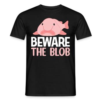 Drôle de poisson-mouche créature marine - T-shirt homme - noir - Devant - AI Model Male 178 light (178cm)