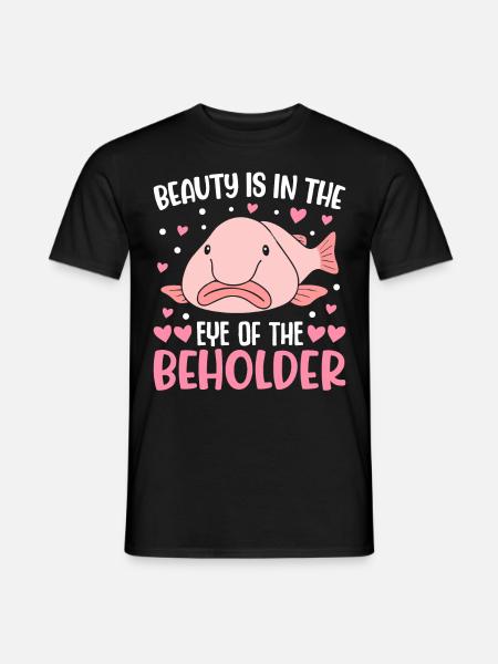 Funny Blobfish Sea Creature - Men's T-Shirt - black