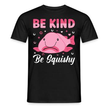 Funny Blobfish Sea Creature - Men's T-Shirt - black - Front - AI Model Male 178 light (178cm)