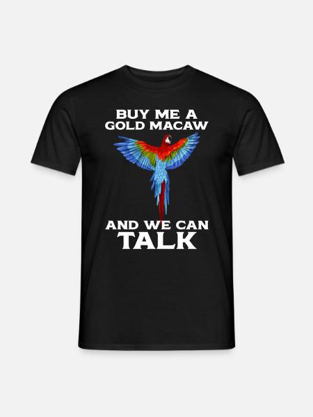 Blåguld ara ornitolog entusiast gave - Mænd T-shirt - sort