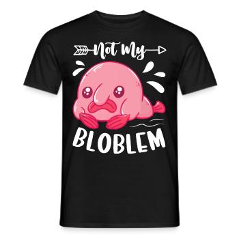 Drôle de poisson-mouche créature marine - T-shirt homme - noir - Devant - AI Model Male 178 light (178cm)