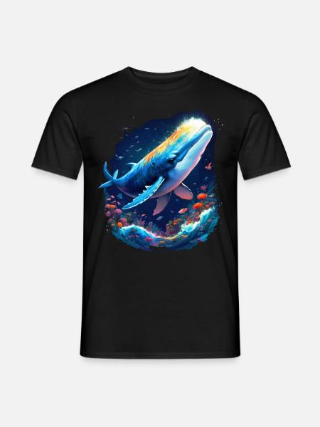 Blue Whale - Men's T-Shirt - black