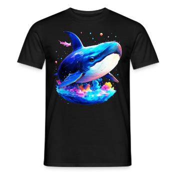 Blauwal - Männer T-Shirt - Schwarz - Vorne - AI Model Male 178 light (178cm)