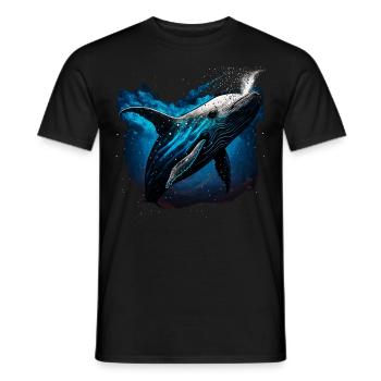 Blauwal - Männer T-Shirt - Schwarz - Vorne - AI Model Male 178 light (178cm)