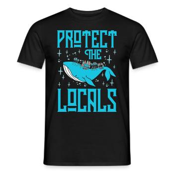 Schützen Sie die Einheimischen - Männer T-Shirt - Schwarz - Vorne - AI Model Male 178 light (178cm)
