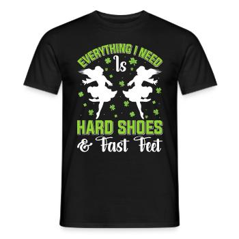 Danse irlandaise Danse irlandaise - T-shirt homme - noir - Devant - AI Model Male 178 light (178cm)