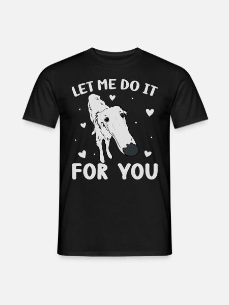Borzoi Dog Meme - Men's T-Shirt - black