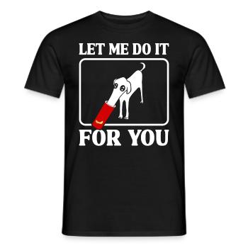 Drôle de chien barzoï Meme - T-shirt homme - noir - Devant - AI Model Male 178 light (178cm)
