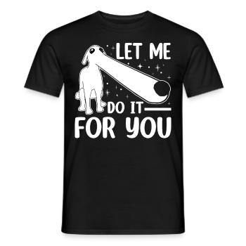 Borzoi Dog Meme - Men's T-Shirt - black - Front - AI Model Male 178 light (178cm)