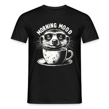 Café suricate - T-shirt homme - noir - Devant - AI Model Male 178 light (178cm)