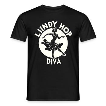 Lindy Hop Leidenschaft Swing Dance - Männer T-Shirt - Schwarz - Vorne - AI Model Male 178 light (178cm)