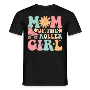 Roller Skating Girl Roller Mom - Männer T-Shirt - Schwarz - Vorne - AI Model Male 178 light (178cm)