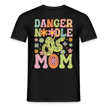 Groovy Snake Maman Serpent Meme - T-shirt homme - noir - Devant - AI Model Male 178 light (178cm)