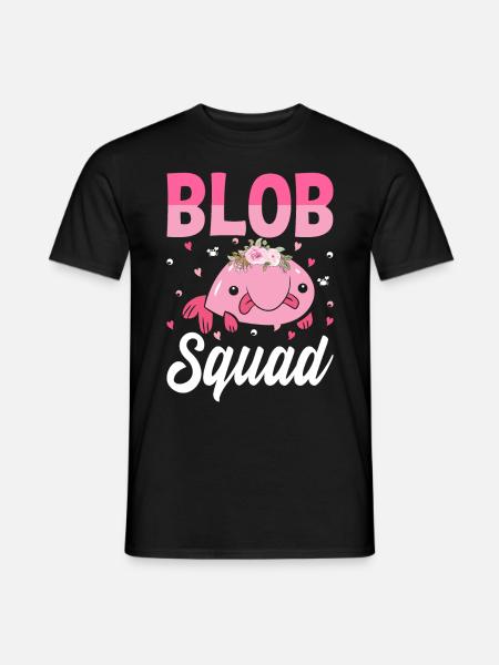 Lustiger Blobfisch Meerestier - Männer T-Shirt - Schwarz