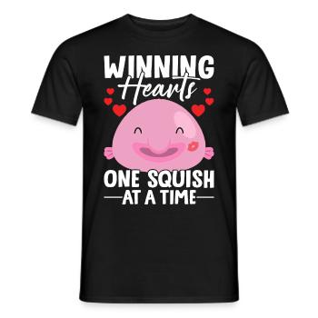 Drôle de poisson-mouche créature marine - T-shirt homme - noir - Devant - AI Model Male 178 light (178cm)