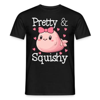 Funny Blobfish Sea Creature - Men's T-Shirt - black - Front - AI Model Male 178 light (178cm)