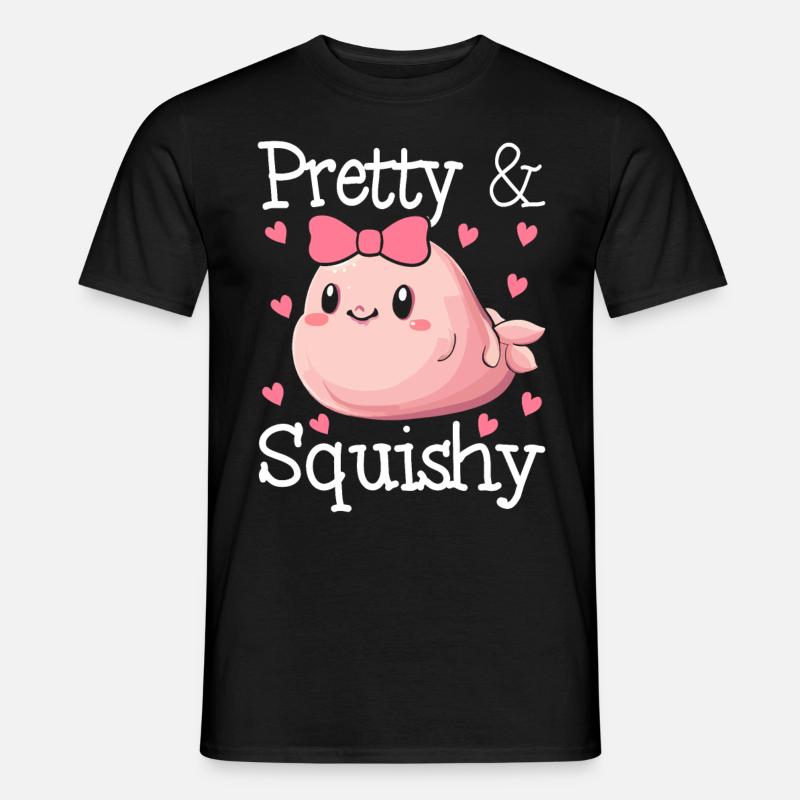 Lustiger Blobfisch Meerestier - Männer T-Shirt - Schwarz
