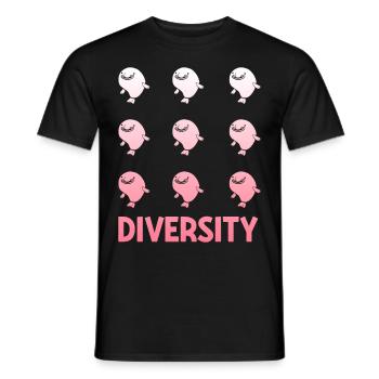 Funny Blobfish Sea Creature - Men's T-Shirt - black - Front - AI Model Male 178 light (178cm)