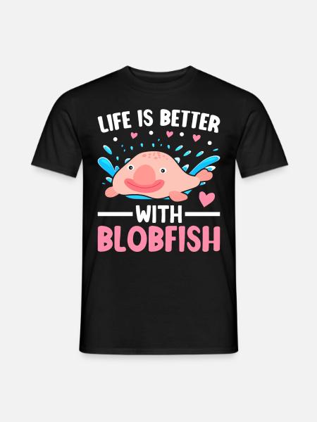Funny sea creature - Men's T-Shirt - black