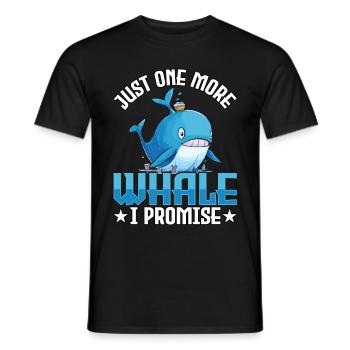 Nur noch ein Wal, versprochen - Männer T-Shirt - Schwarz - Vorne - AI Model Male 178 light (178cm)