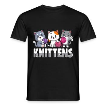 Crochet Lover Funny Loop & Hook Design - Männer T-Shirt - Schwarz - Vorne - AI Model Male 178 light (178cm)