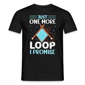 Crochet Lover Funny Loop & Hook Design - Männer T-Shirt - Schwarz - Vorne - AI Model Male 178 light (178cm)