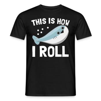 Funny Sacabambaspi Fish Meme - Men's T-Shirt - black - Front - AI Model Male 178 light (178cm)