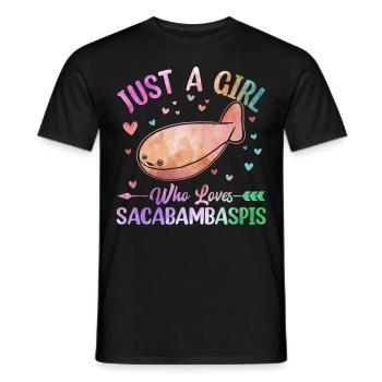 Fish Meme - Men's T-Shirt - black - Front - AI Model Male 178 light (178cm)