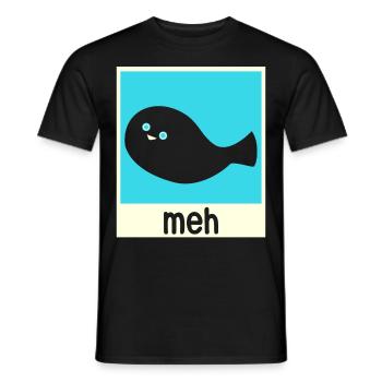 Drôle de poisson Sacabambaspi Meme - T-shirt homme - noir - Devant - AI Model Male 178 light (178cm)