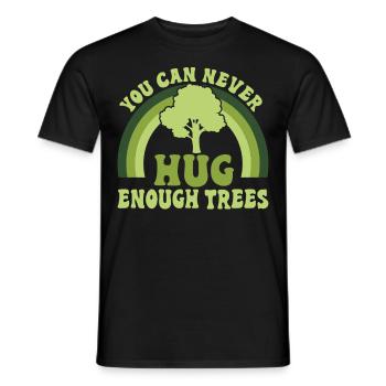 Tree conservationists and environmentalists - Men's T-Shirt - black - Front - AI Model Male 178 light (178cm)
