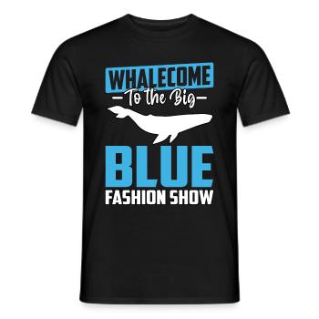 Whalecome au défilé de mode du grand bleu - T-shirt homme - noir - Devant - AI Model Male 178 light (178cm)