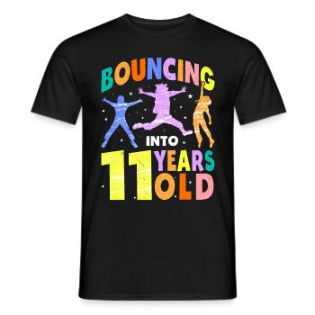 Trampoline Lover 8e anniversaire Party Jumping - T-shirt homme - noir - Devant - AI Model Male 178 light (178cm)