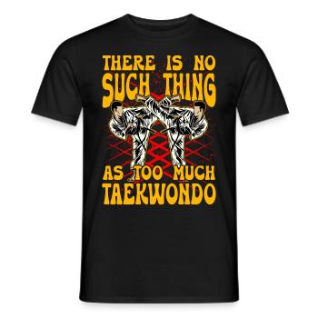 Il n’y a jamais trop de taekwondo - T-shirt homme - noir - Devant - AI Model Male 178 light (178cm)