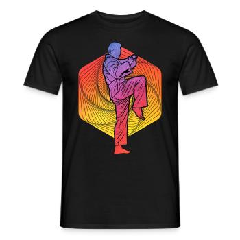 Taekwondo - Men's T-Shirt - black - Front - AI Model Male 178 light (178cm)