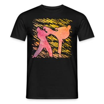 Taekwondo - Männer T-Shirt - Schwarz - Vorne - AI Model Male 178 light (178cm)