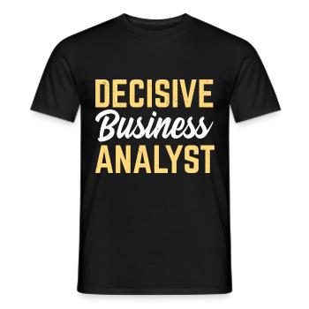 Business Administration Business Administration Office - Men's T-Shirt - black - Front - AI Model Male 178 light (178cm)