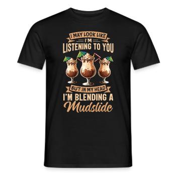 Mudslide Cocktail - Men's T-Shirt - black - Front - AI Model Male 178 light (178cm)