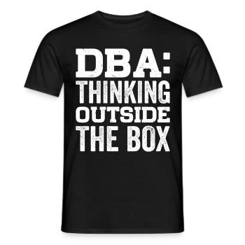 Business Administration Business Administration Office - Men's T-Shirt - black - Front - AI Model Male 178 light (178cm)
